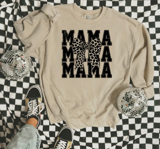 Screen Print- Mama (stacked) Coquette