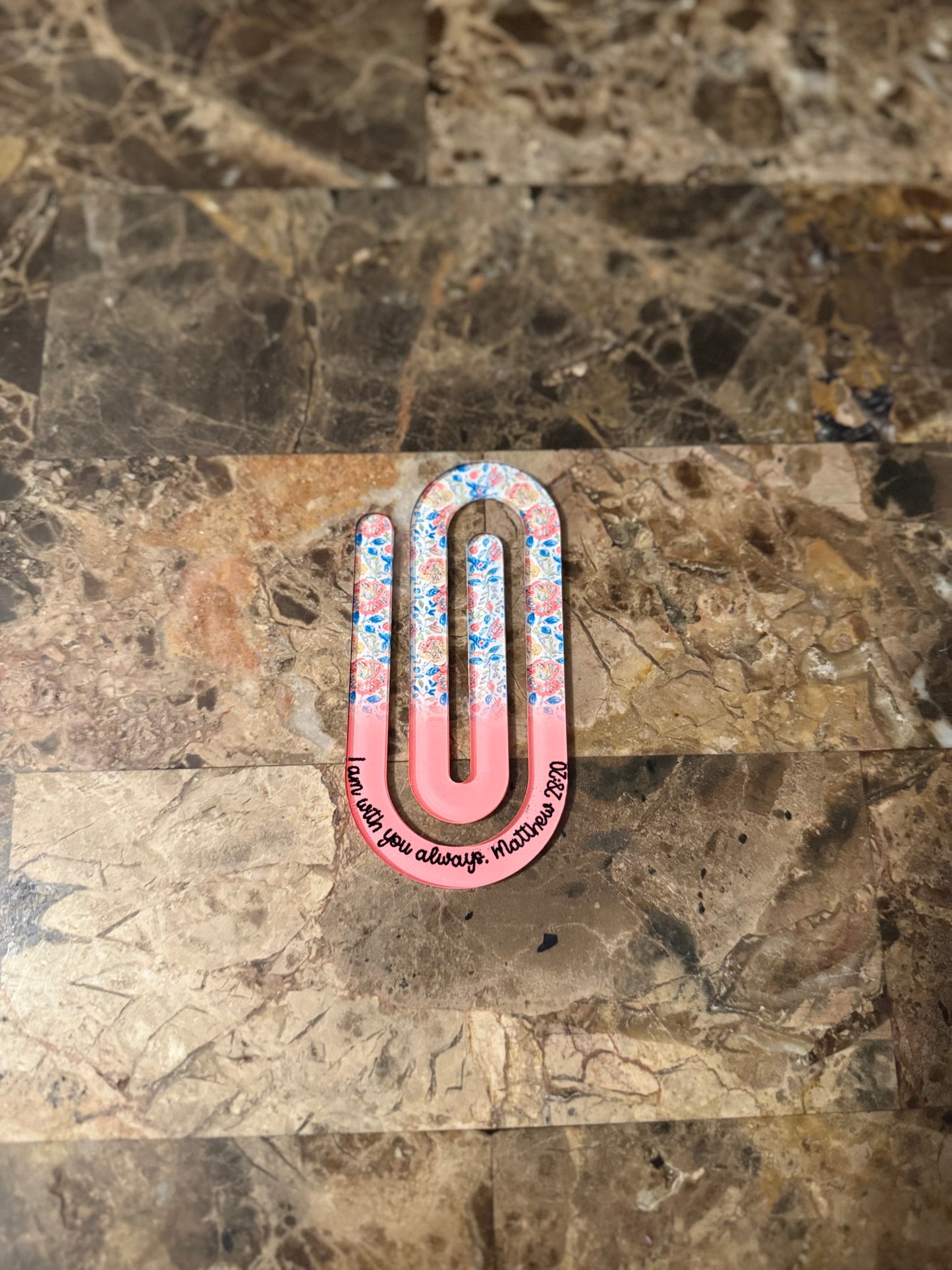 Customized Large Acrylic Paperclip