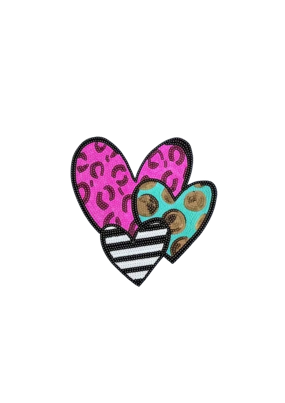 Fashion Sequin Heart Patch