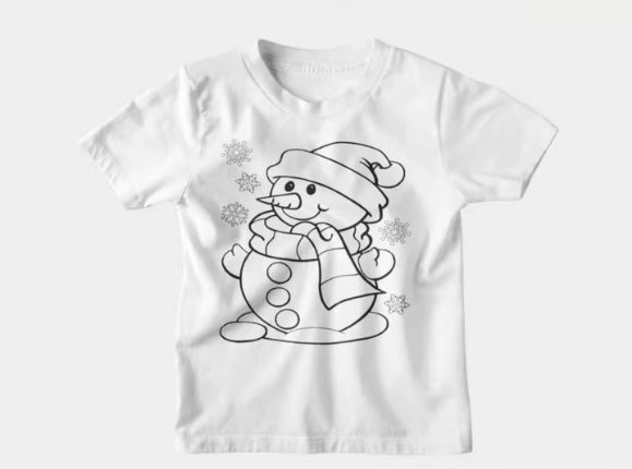 Kids/Youth T-Shirt Coloring Sets