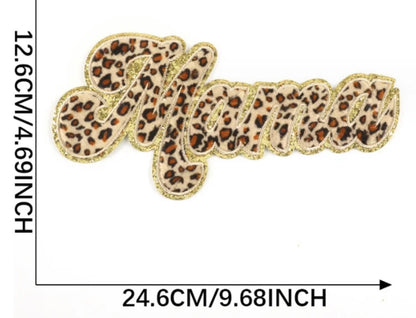 Mama-Tan and Cheetah Chenille Patch