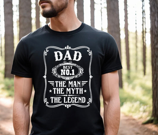 Screen Print- Dad the man myth and legend