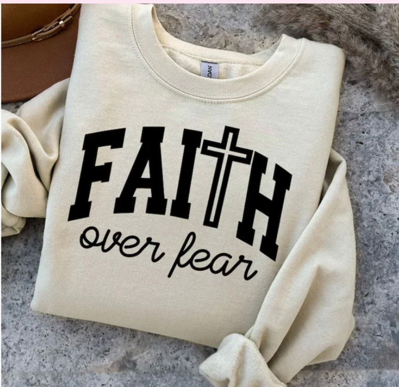 Screen Print- Faith over Fear