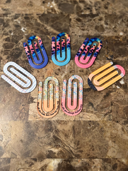 Customized Large Acrylic Paperclip