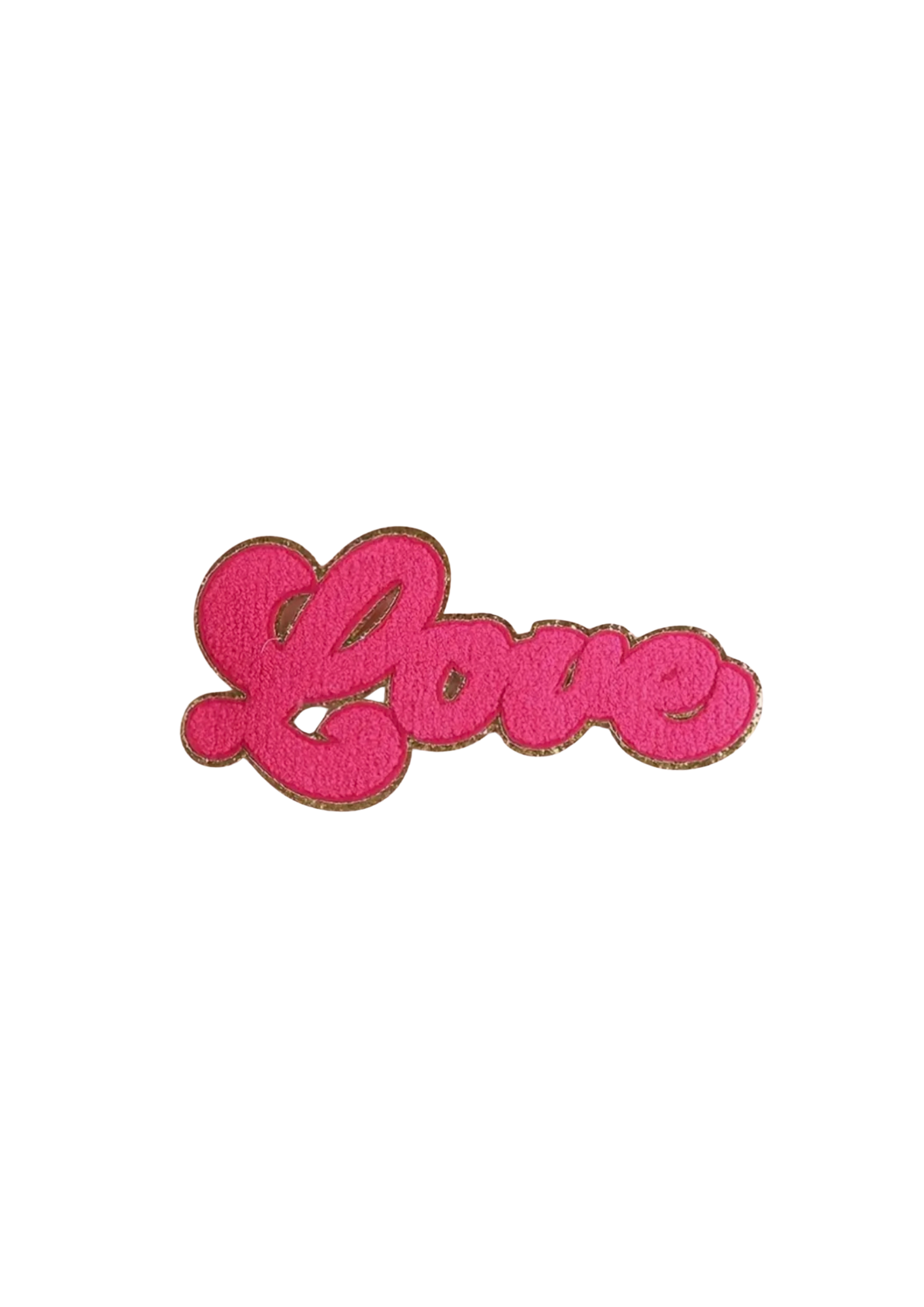 Love- Rose Chenille Patch