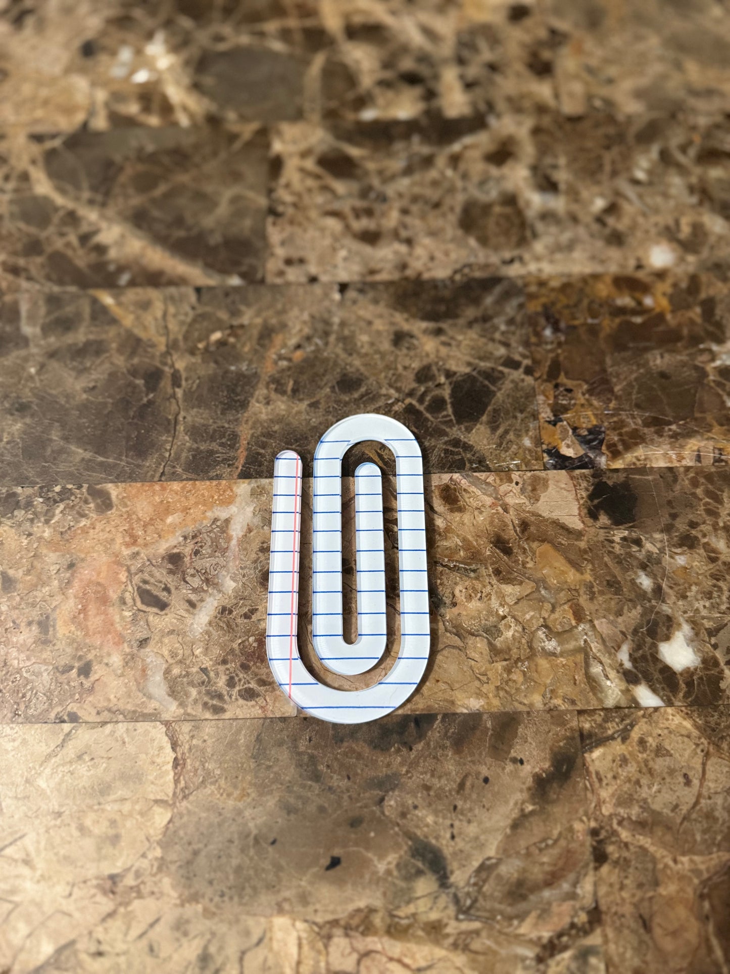 Customized Large Acrylic Paperclip