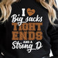 I Love Big Sacks Football Apparel