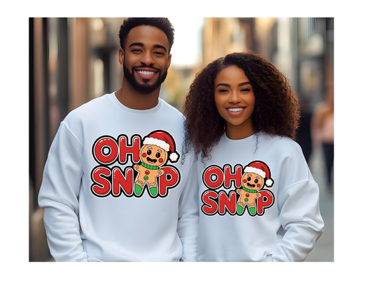 OH Snap Gingerbread Man Crewneck Sweatshirt