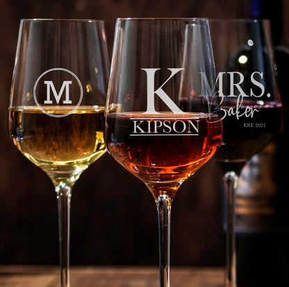 Personalized Wine Glasses